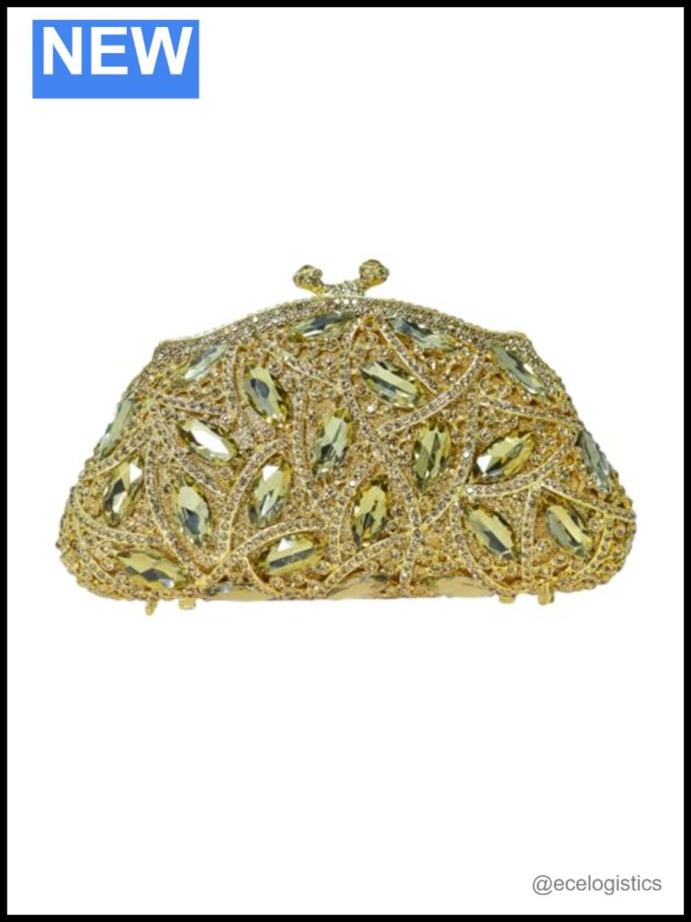HUANG ZHUANG Crystal Clutch Glitter Rhinestone Evening Bag for Party Wedding